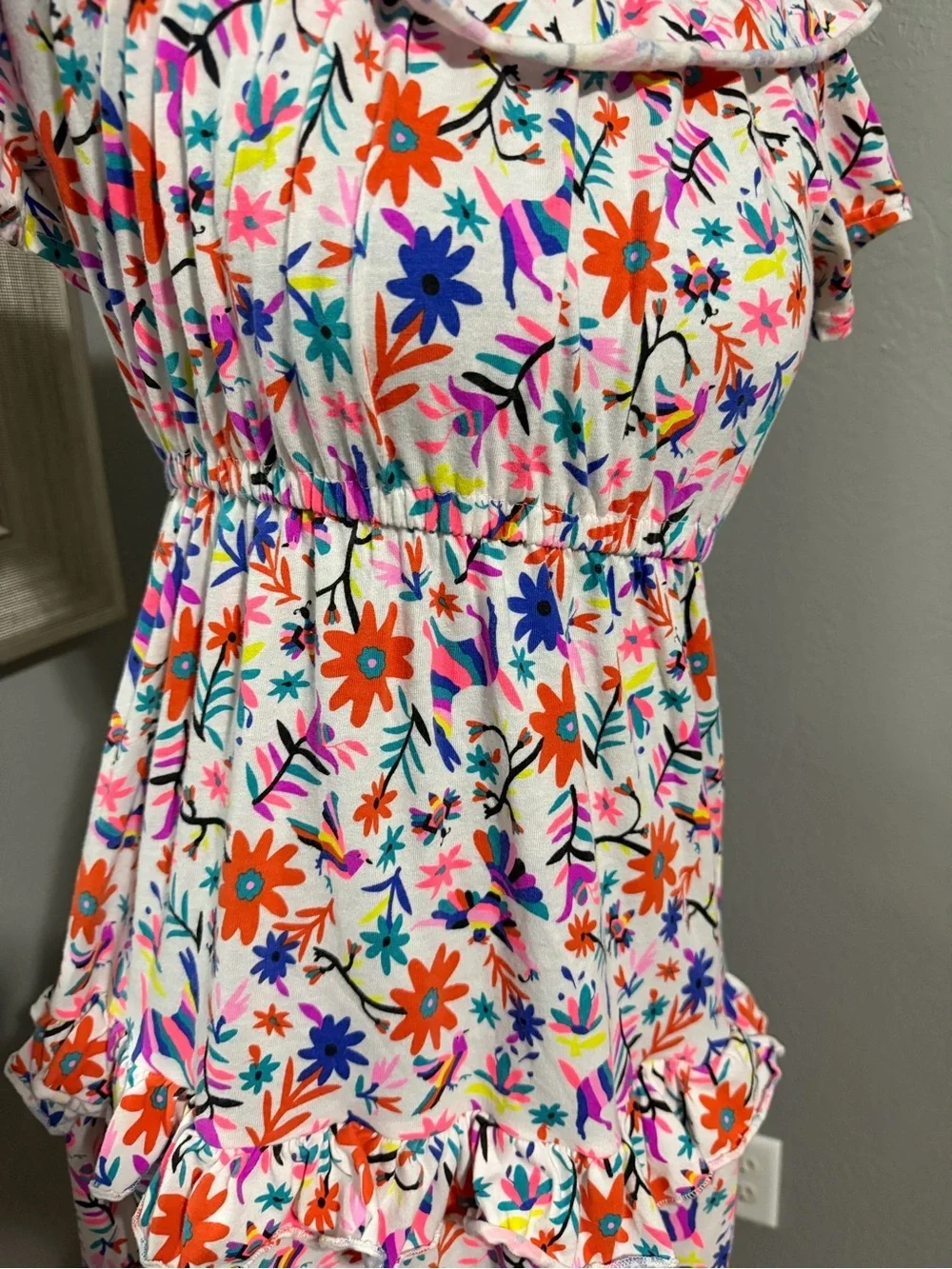 Fab Kids 2 Maxi Dress Bundle Size Medium 6-7. Blue floral, white floral animal